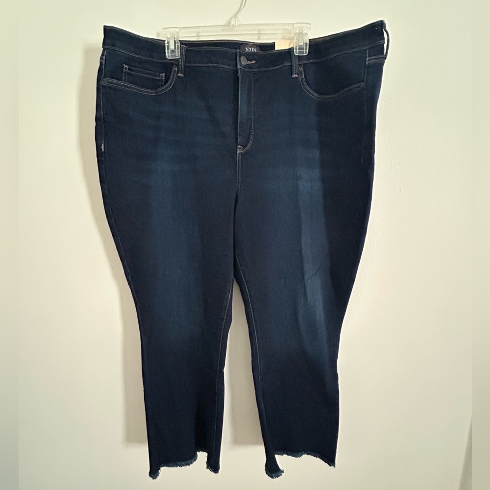 NYDJ Dark blue Barbara bootcut Ankle Jeans, size 24W, NWT